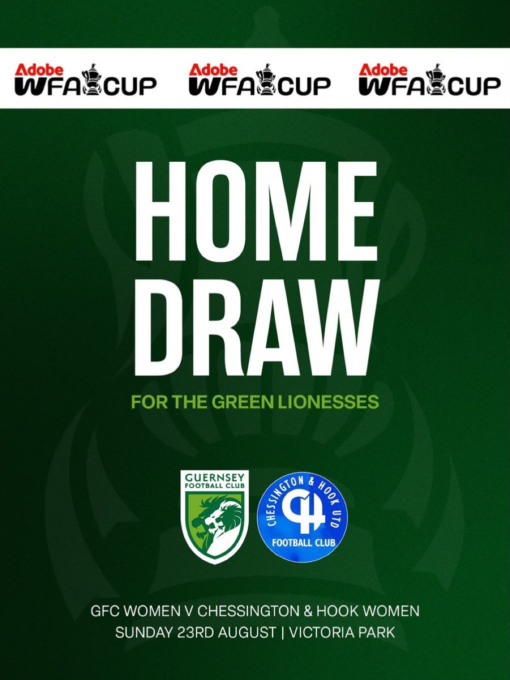 Green Lionesses’ FA Cup adventure begins at Victoria Park